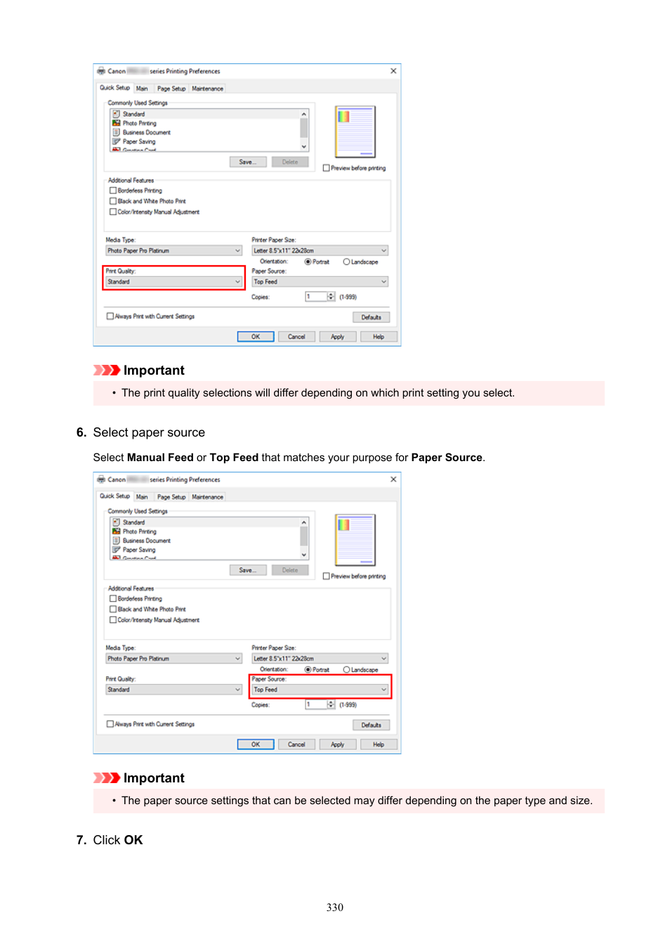 Canon imagePROGRAF PRO-300 13" Photographic Inkjet Printer User Manual | Page 330 / 650