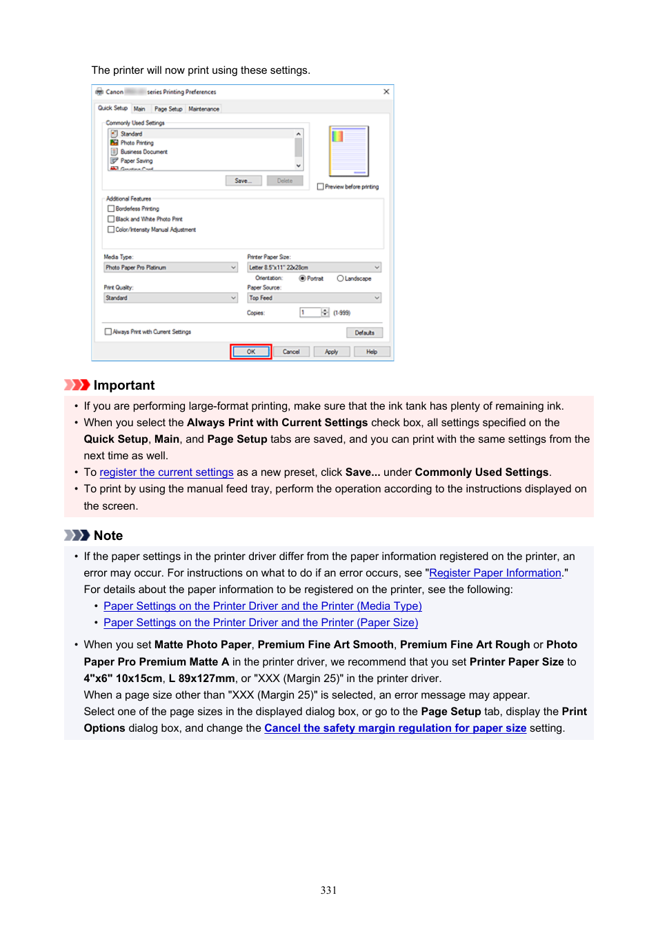 Canon imagePROGRAF PRO-300 13" Photographic Inkjet Printer User Manual | Page 331 / 650