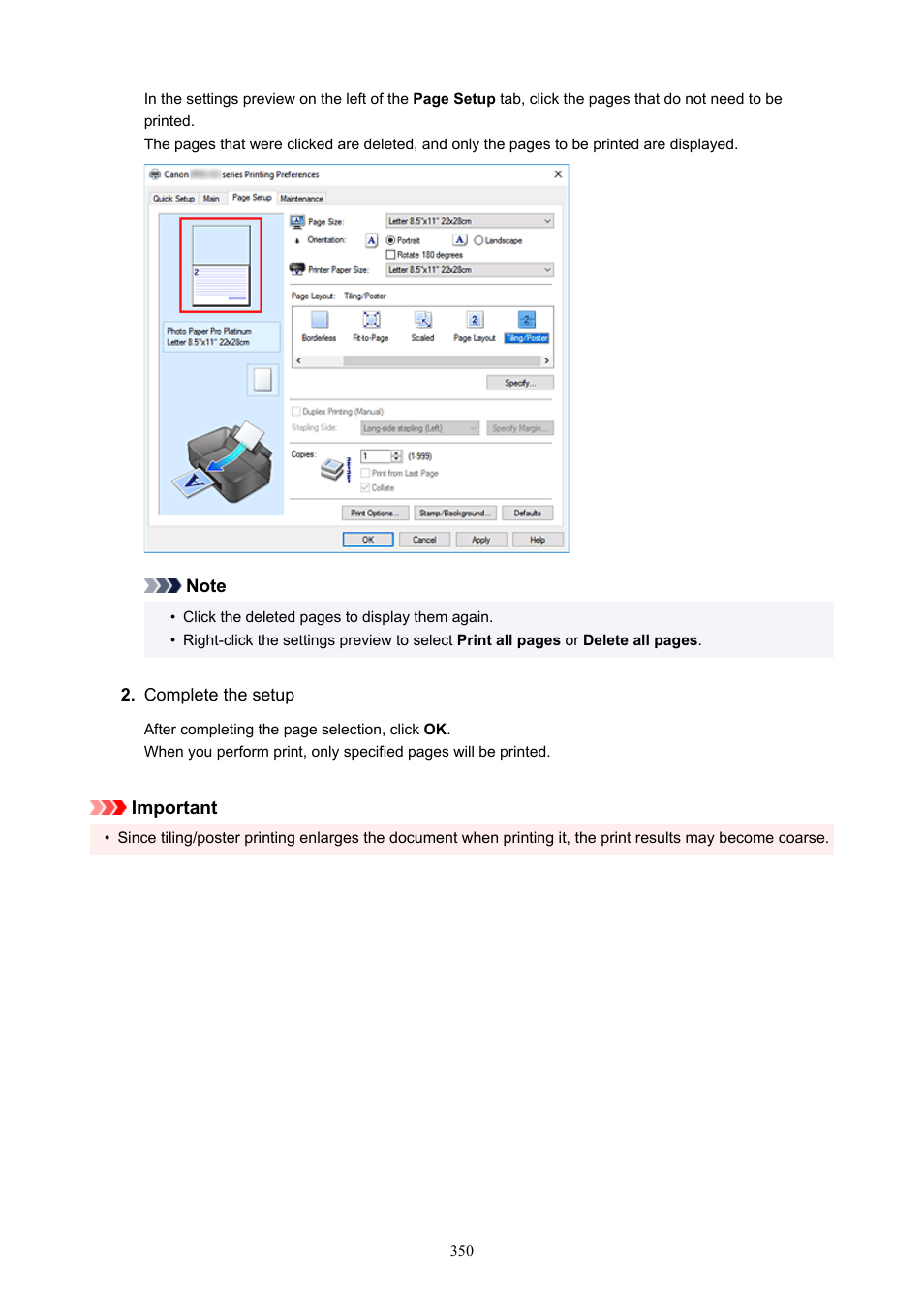 Canon imagePROGRAF PRO-300 13" Photographic Inkjet Printer User Manual | Page 350 / 650