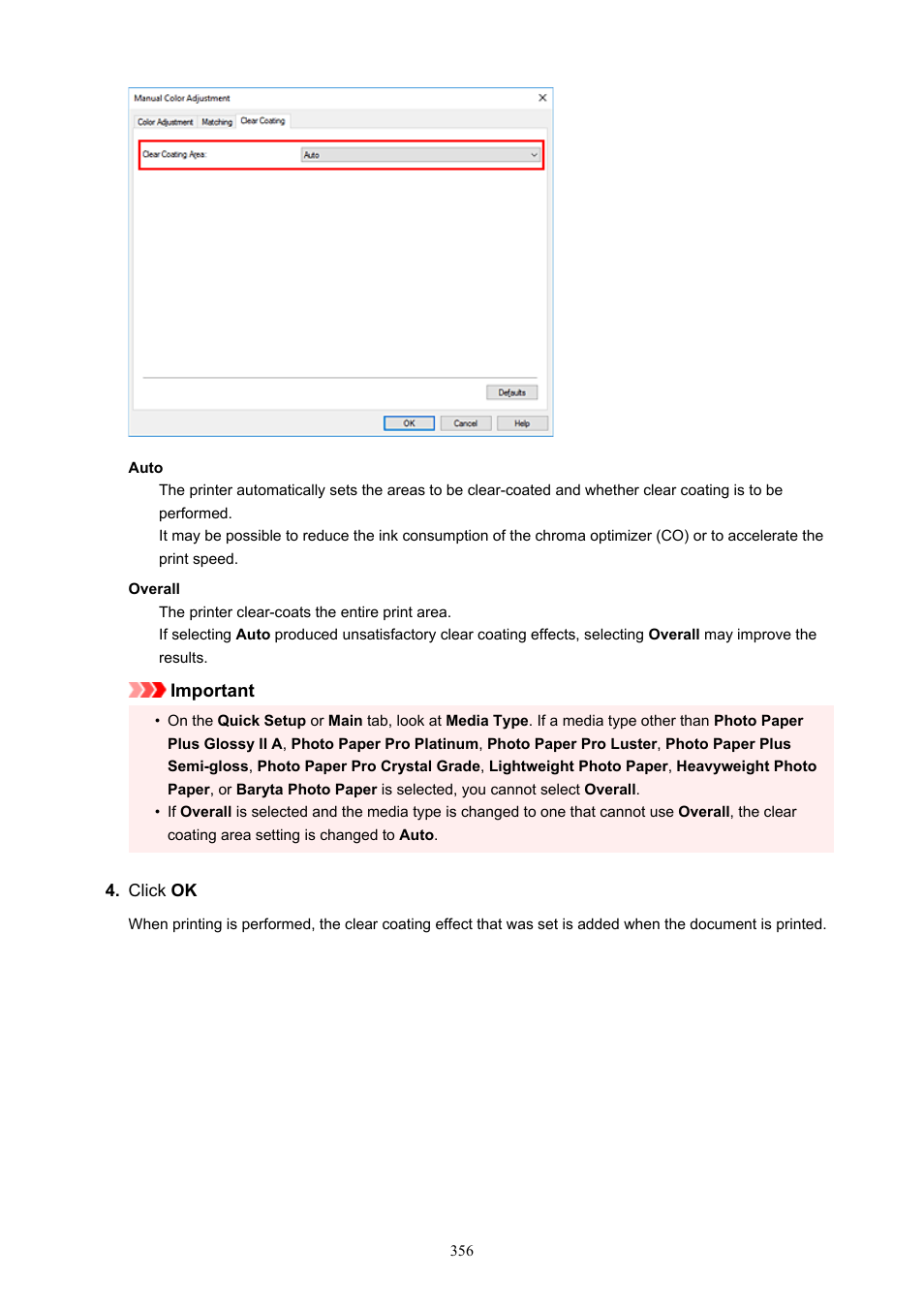 Canon imagePROGRAF PRO-300 13" Photographic Inkjet Printer User Manual | Page 356 / 650