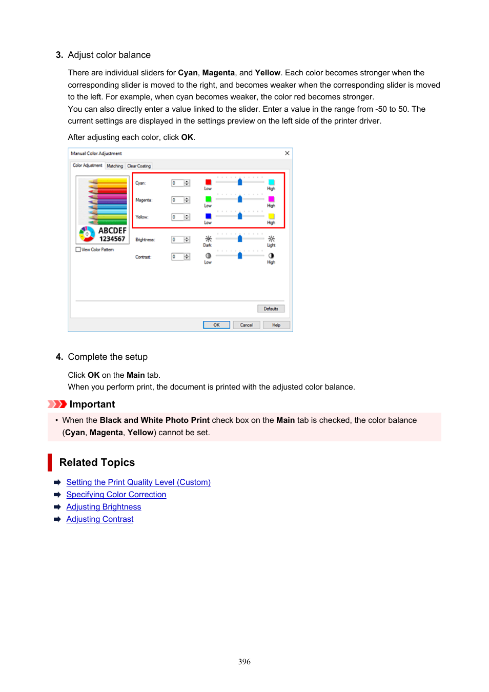 Related topics | Canon imagePROGRAF PRO-300 13" Photographic Inkjet Printer User Manual | Page 396 / 650