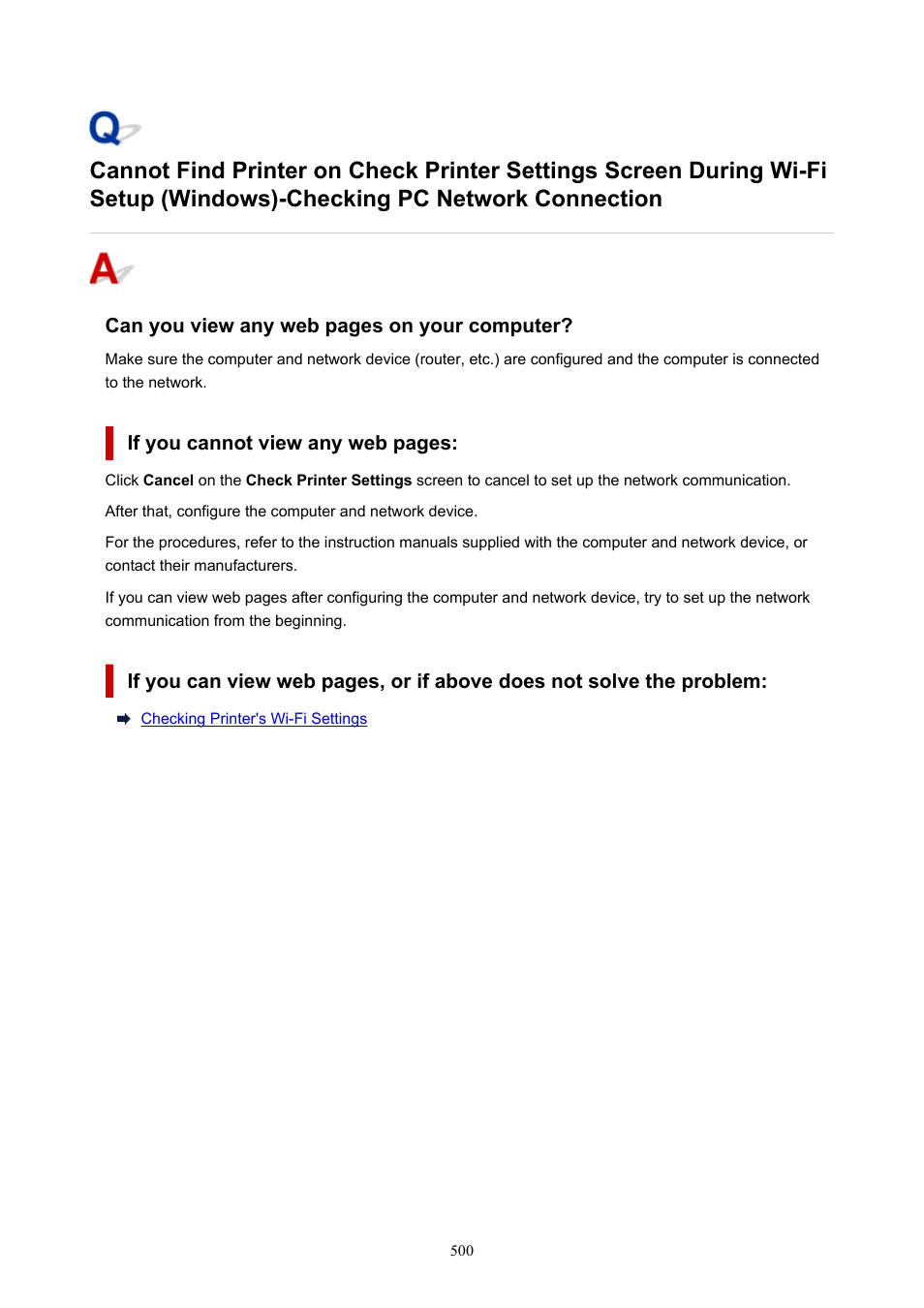 Checking pc network connection | Canon imagePROGRAF PRO-300 13" Photographic Inkjet Printer User Manual | Page 500 / 650