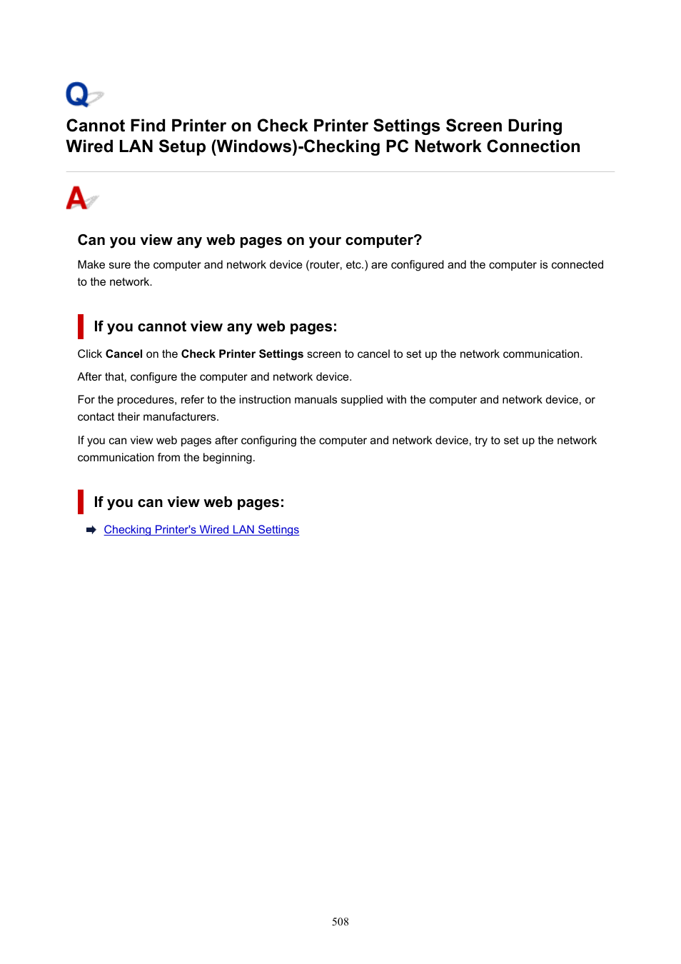 Checking pc network connection | Canon imagePROGRAF PRO-300 13" Photographic Inkjet Printer User Manual | Page 508 / 650