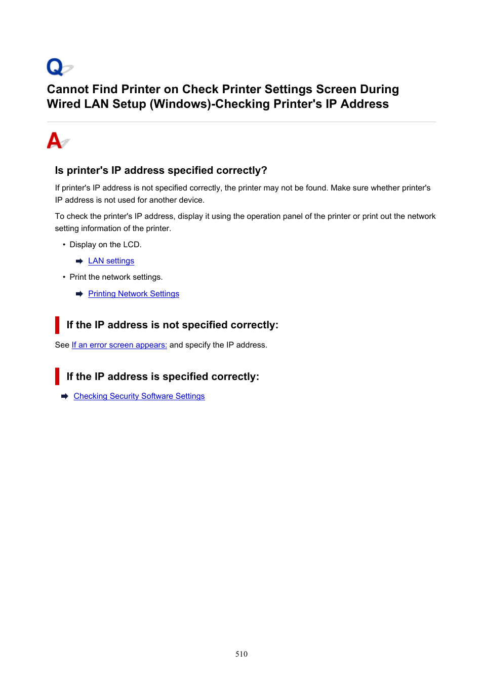 Checking printer's ip address | Canon imagePROGRAF PRO-300 13