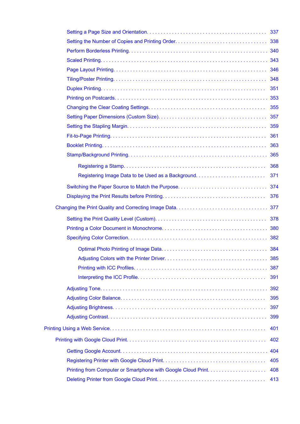 Canon imagePROGRAF PRO-300 13" Photographic Inkjet Printer User Manual | Page 7 / 650