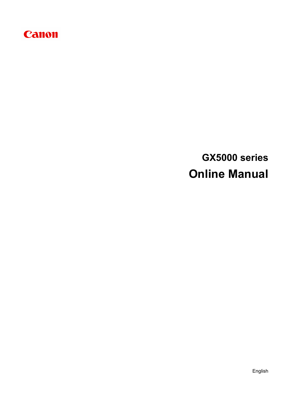 Canon MAXIFY GX5020 Wireless MegaTank Inkjet Color Printer User Manual | 325 pages