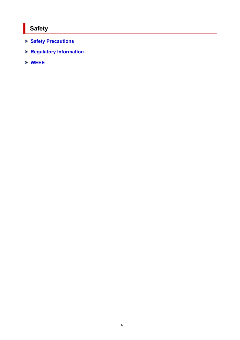Safety | Canon MAXIFY GX5020 Wireless MegaTank Inkjet Color Printer User Manual | Page 116 / 325