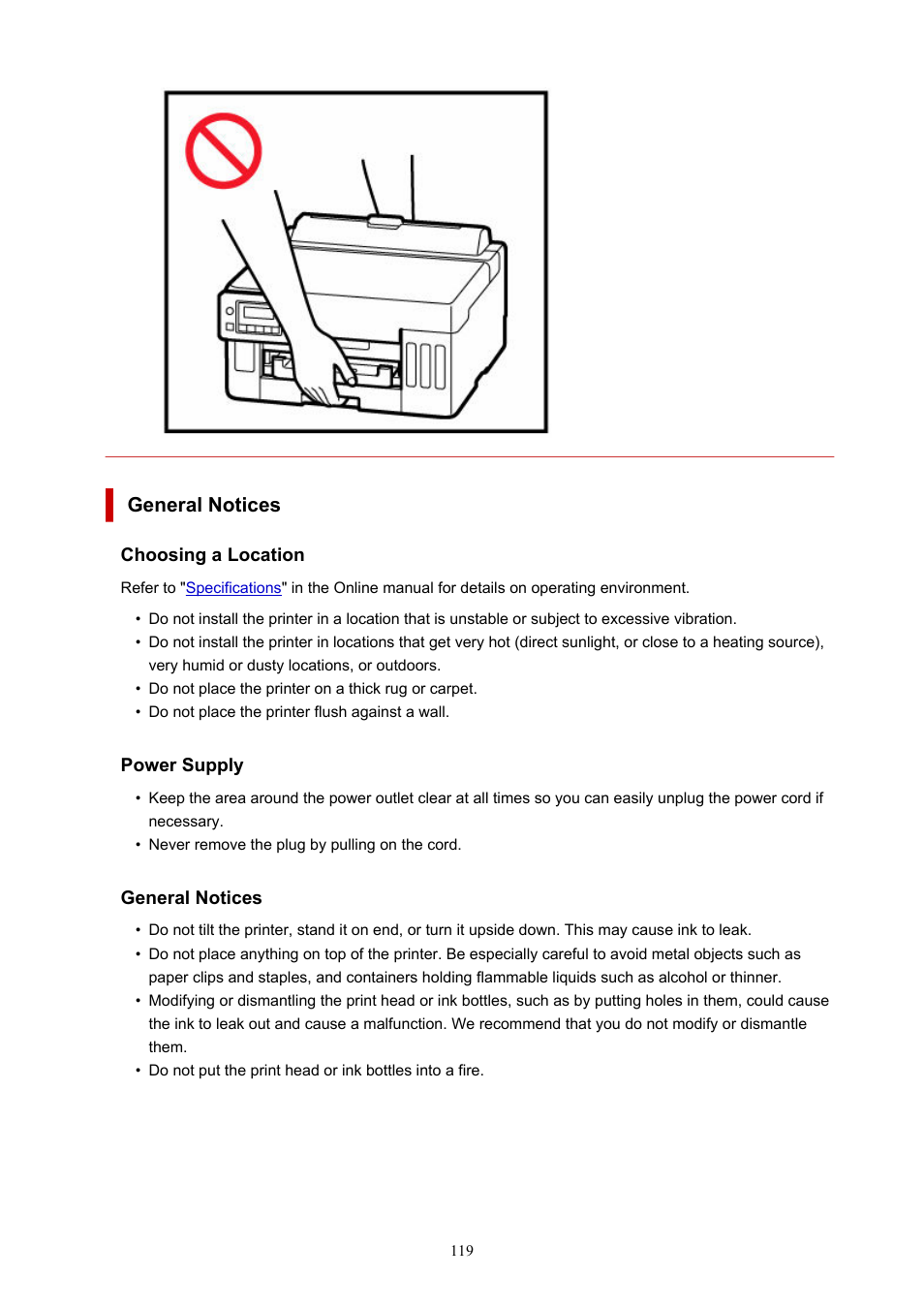 Canon MAXIFY GX5020 Wireless MegaTank Inkjet Color Printer User Manual | Page 119 / 325