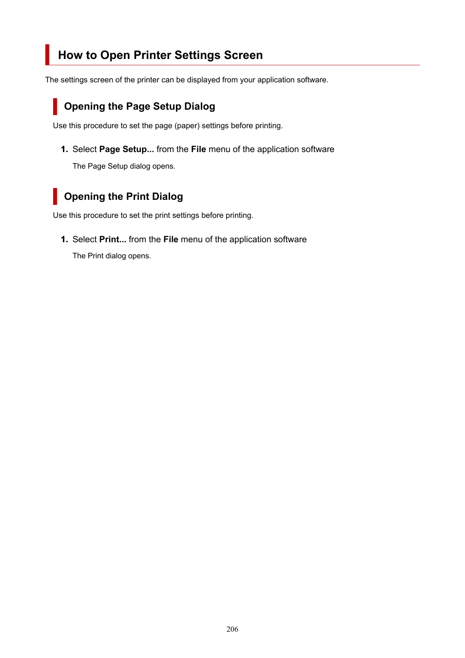 How to open printer settings screen | Canon MAXIFY GX5020 Wireless MegaTank Inkjet Color Printer User Manual | Page 206 / 325