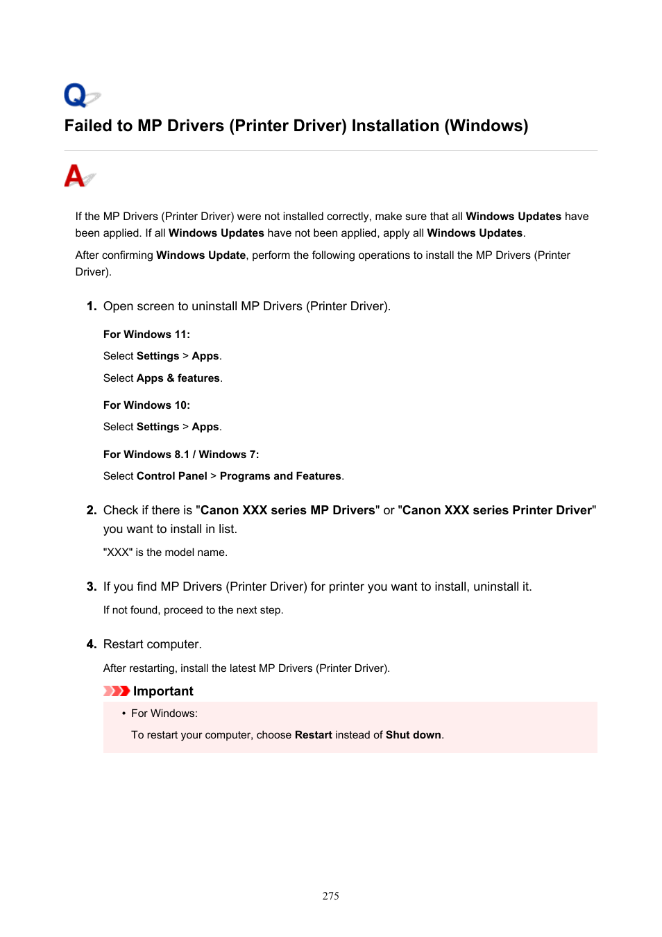 Canon MAXIFY GX5020 Wireless MegaTank Inkjet Color Printer User Manual | Page 275 / 325
