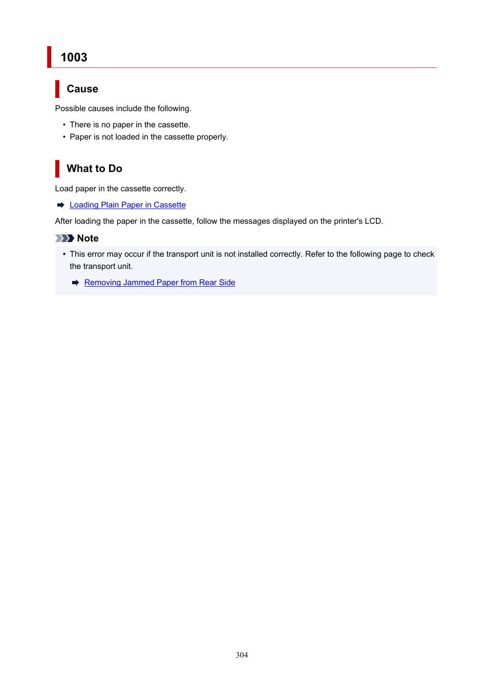 Support code | Canon MAXIFY GX5020 Wireless MegaTank Inkjet Color Printer User Manual | Page 304 / 325