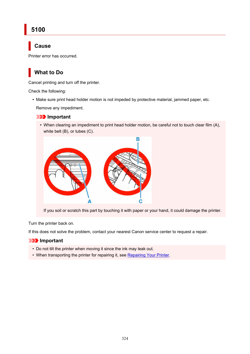 Canon MAXIFY GX5020 Wireless MegaTank Inkjet Color Printer User Manual | Page 324 / 325