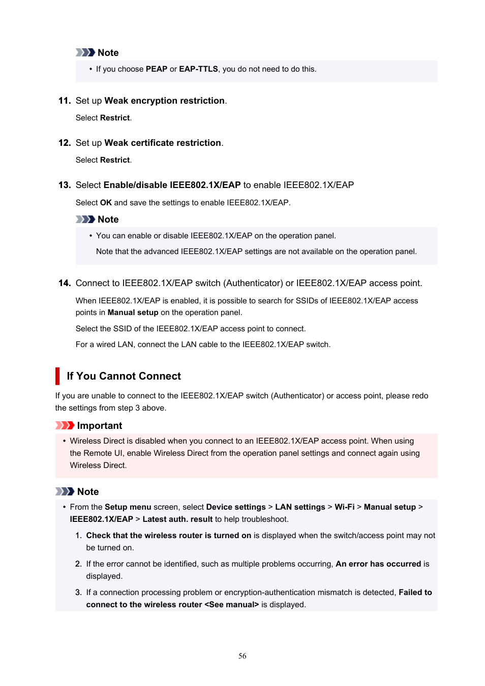 If you cannot connect | Canon MAXIFY GX5020 Wireless MegaTank Inkjet Color Printer User Manual | Page 56 / 325
