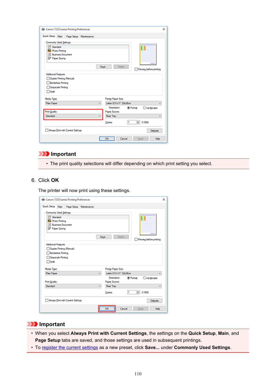 Canon PIXMA TS202 Inkjet Printer User Manual | Page 110 / 245