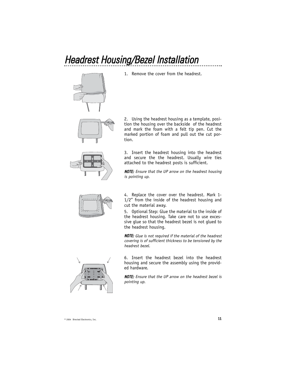 Directed Electronics HVM702A User Manual | Page 11 / 20