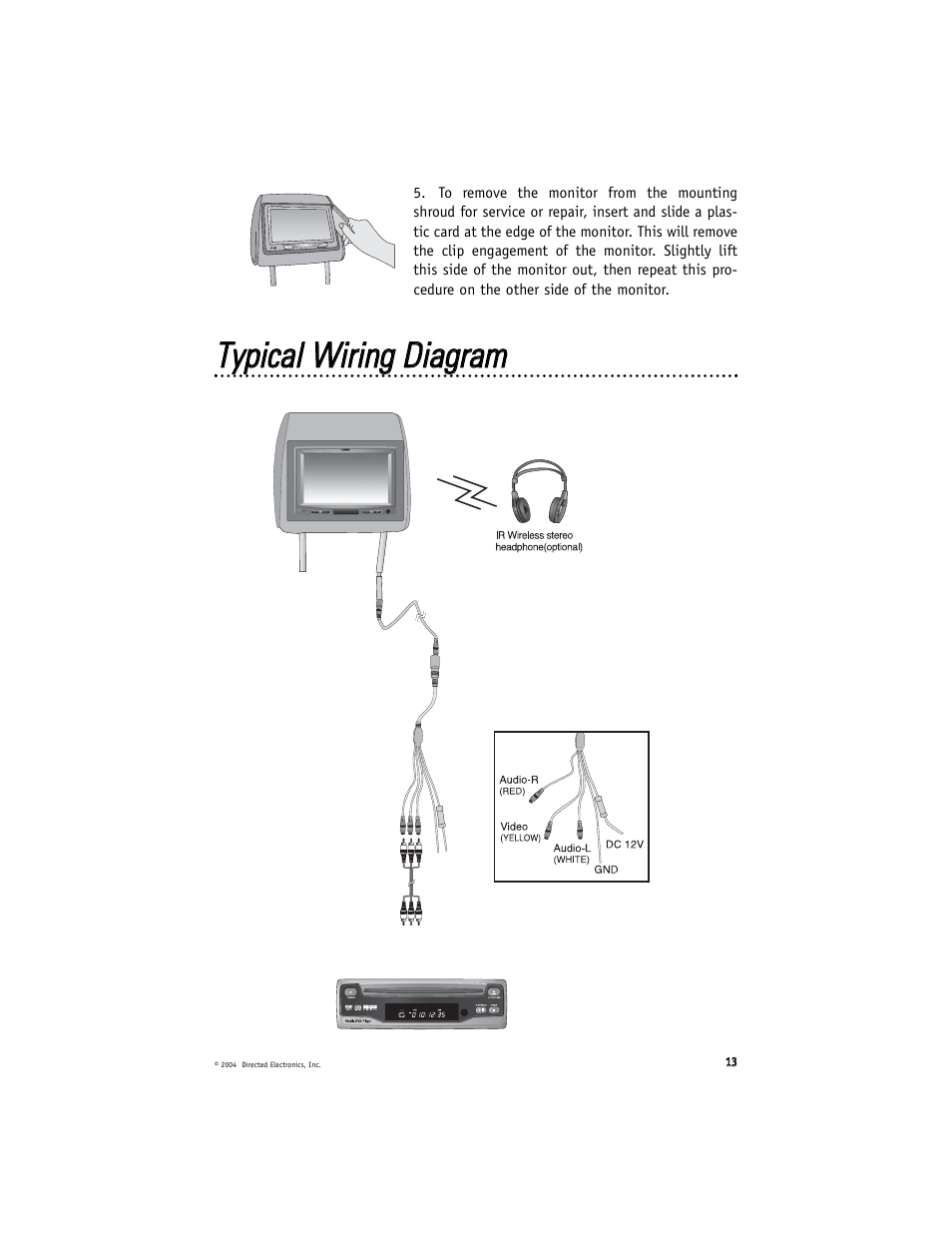 Ttyyppiiccaall w wiirriinngg d diiaaggrraam m | Directed Electronics HVM702A User Manual | Page 13 / 20