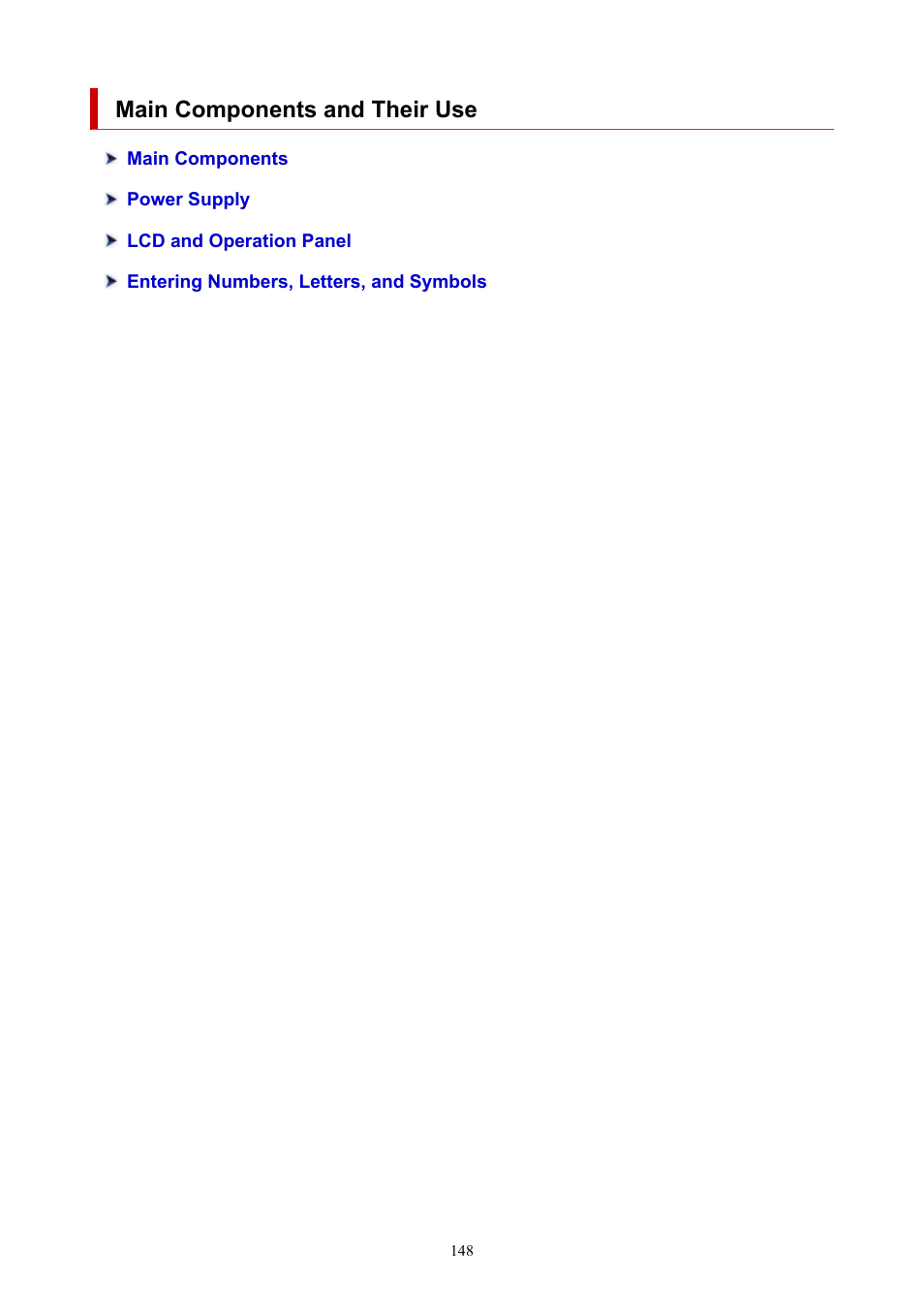 Main components and their use | Canon PIXMA G5020 Wireless MegaTank Printer User Manual | Page 148 / 422