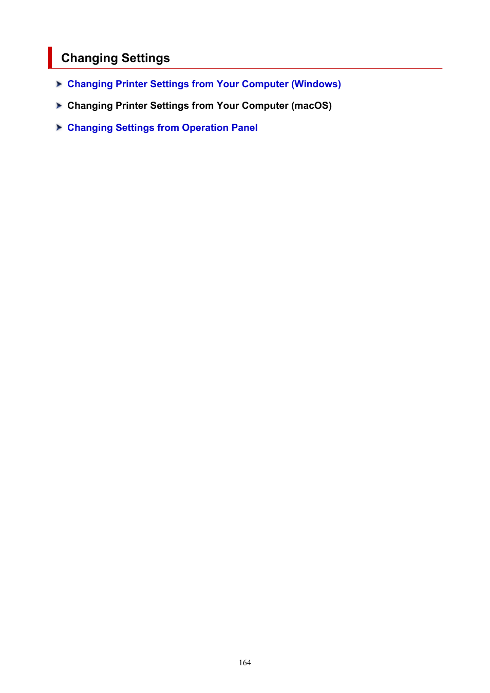Changing settings | Canon PIXMA G5020 Wireless MegaTank Printer User Manual | Page 164 / 422