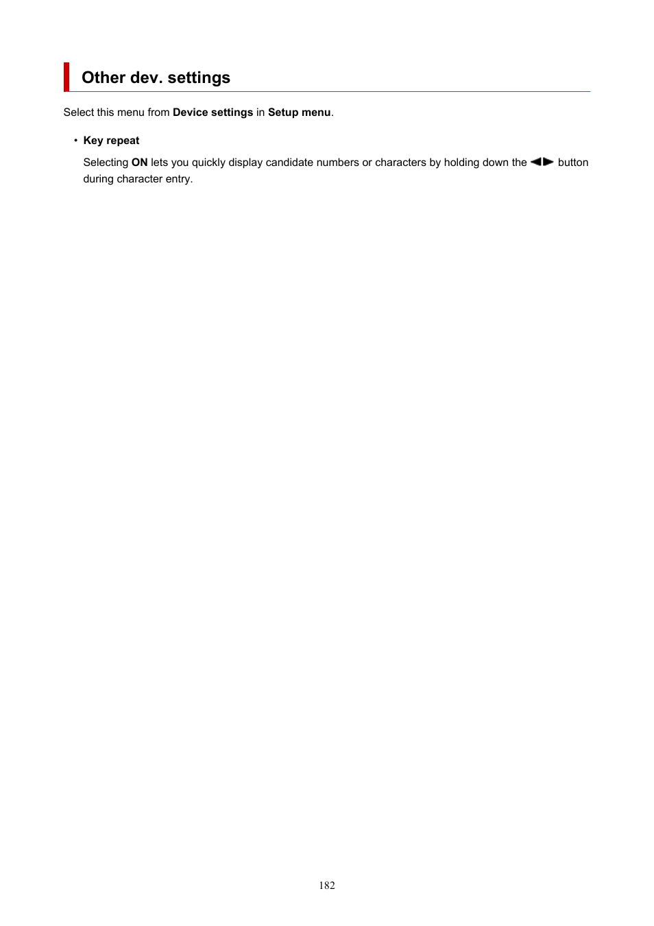 Other dev. settings, Other device settings | Canon PIXMA G5020 Wireless MegaTank Printer User Manual | Page 182 / 422
