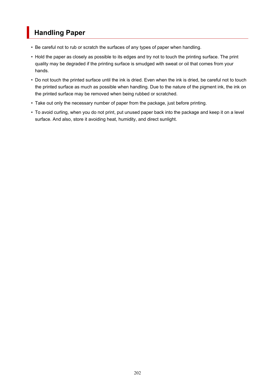 Handling paper | Canon PIXMA G5020 Wireless MegaTank Printer User Manual | Page 202 / 422