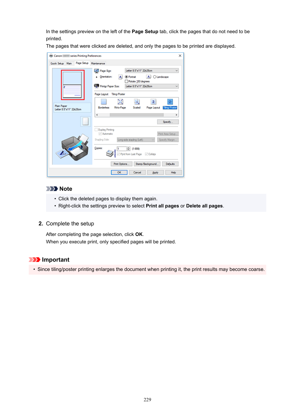 Canon PIXMA G5020 Wireless MegaTank Printer User Manual | Page 229 / 422