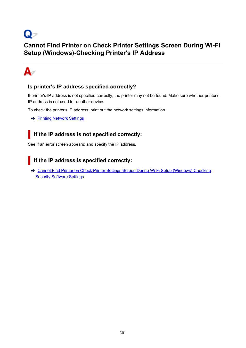 Printer's ip address | Canon PIXMA G5020 Wireless MegaTank Printer User Manual | Page 301 / 422