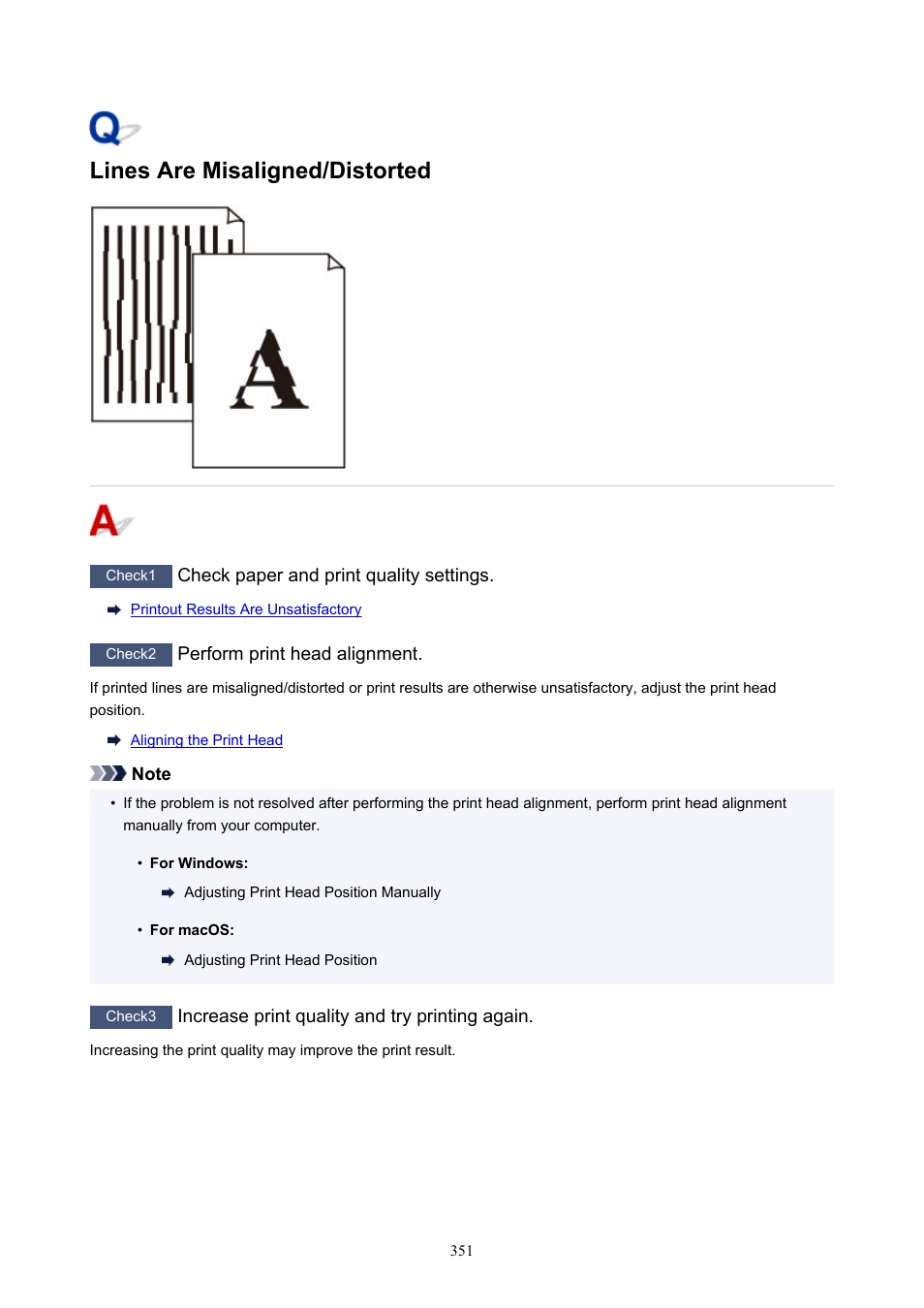 Lines are misaligned/distorted | Canon PIXMA G5020 Wireless MegaTank Printer User Manual | Page 351 / 422