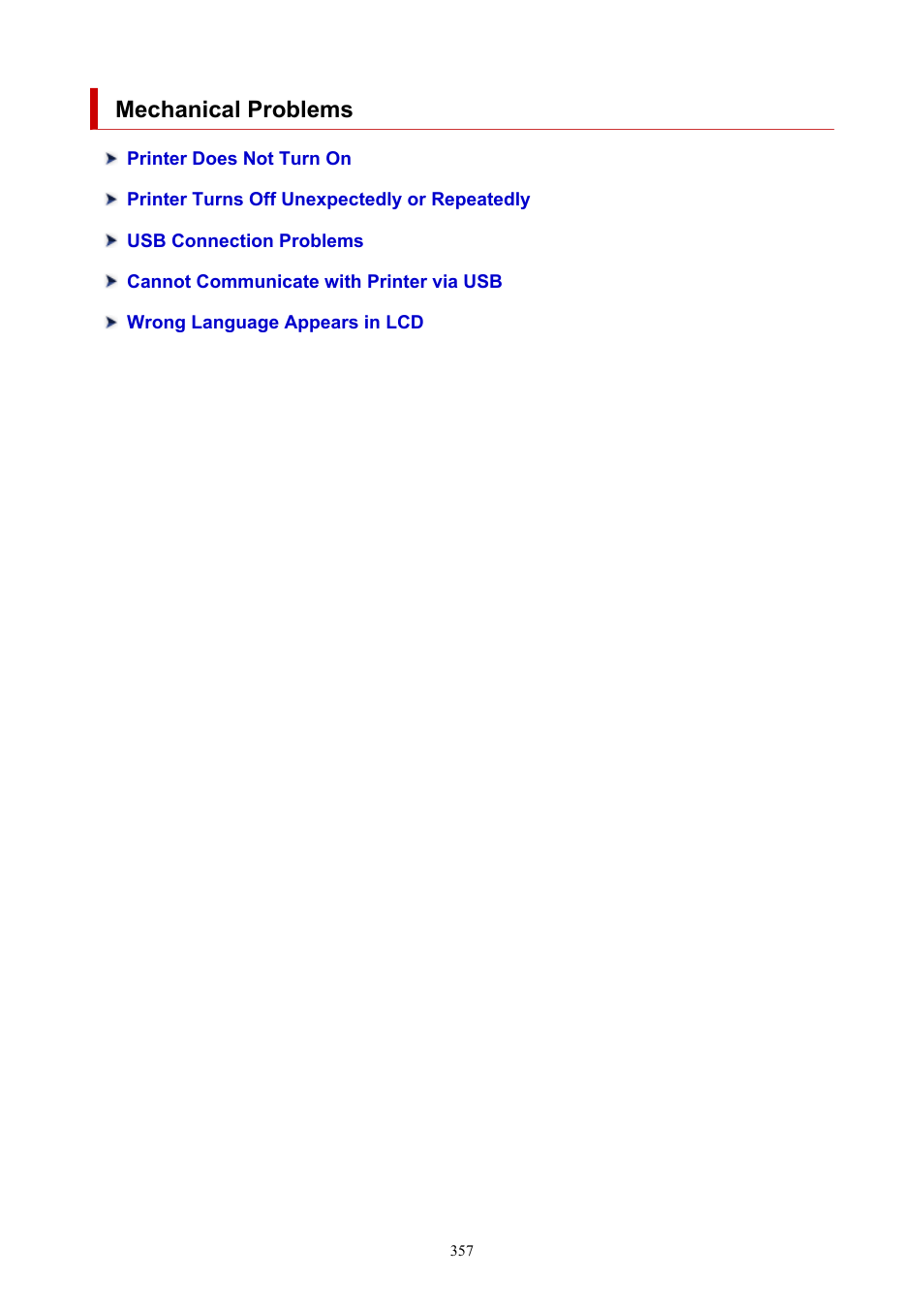 Mechanical problems | Canon PIXMA G5020 Wireless MegaTank Printer User Manual | Page 357 / 422