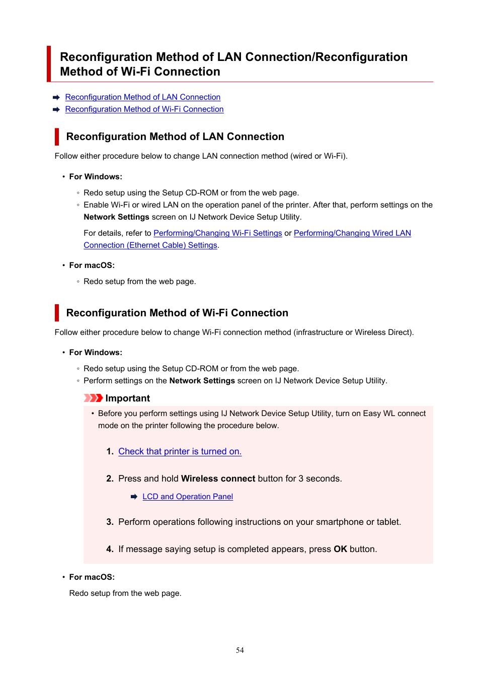 Connection | Canon PIXMA G5020 Wireless MegaTank Printer User Manual | Page 54 / 422