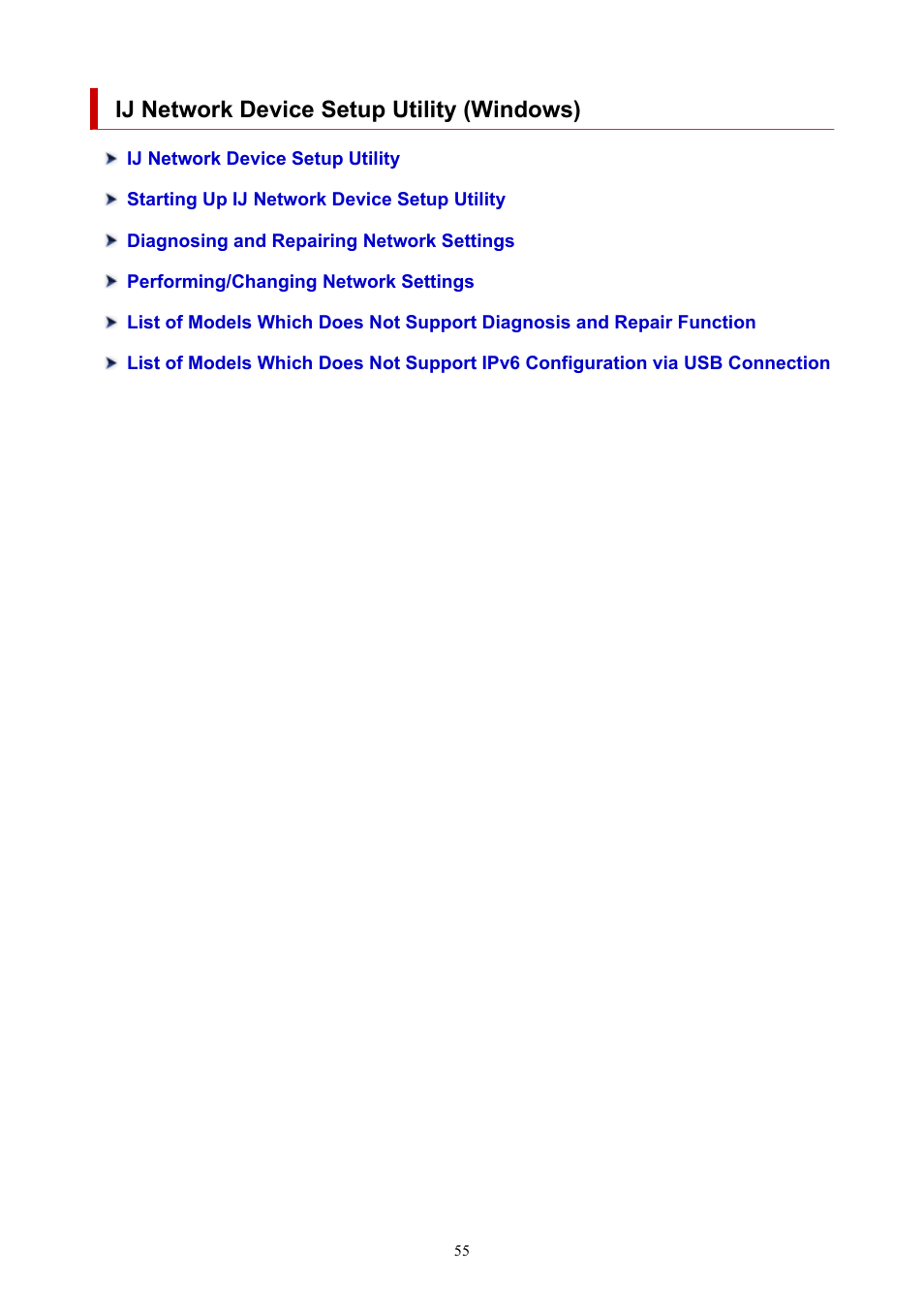 Ij network device setup utility (windows) | Canon PIXMA G5020 Wireless MegaTank Printer User Manual | Page 55 / 422