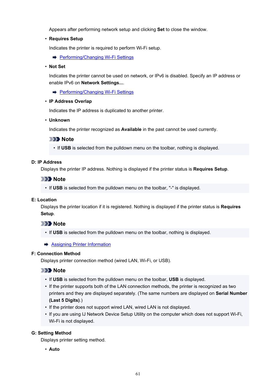 Canon PIXMA G5020 Wireless MegaTank Printer User Manual | Page 61 / 422