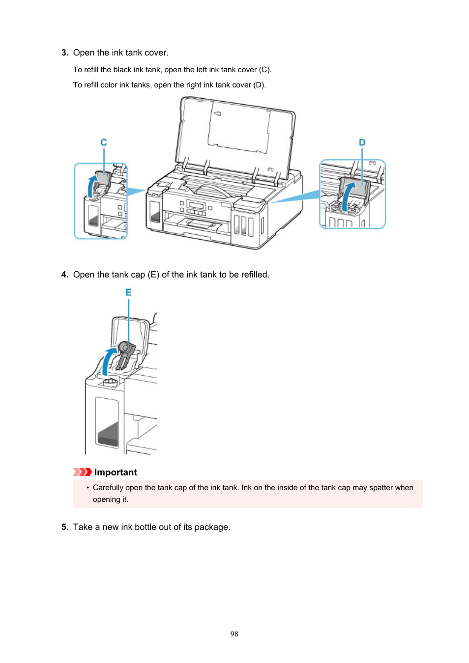 Canon PIXMA G5020 Wireless MegaTank Printer User Manual | Page 98 / 422