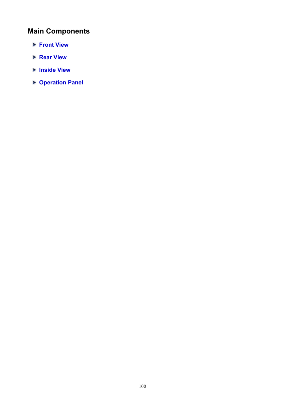 Main components | Canon PIXMA TS302 Wireless Inkjet Printer User Manual | Page 100 / 286