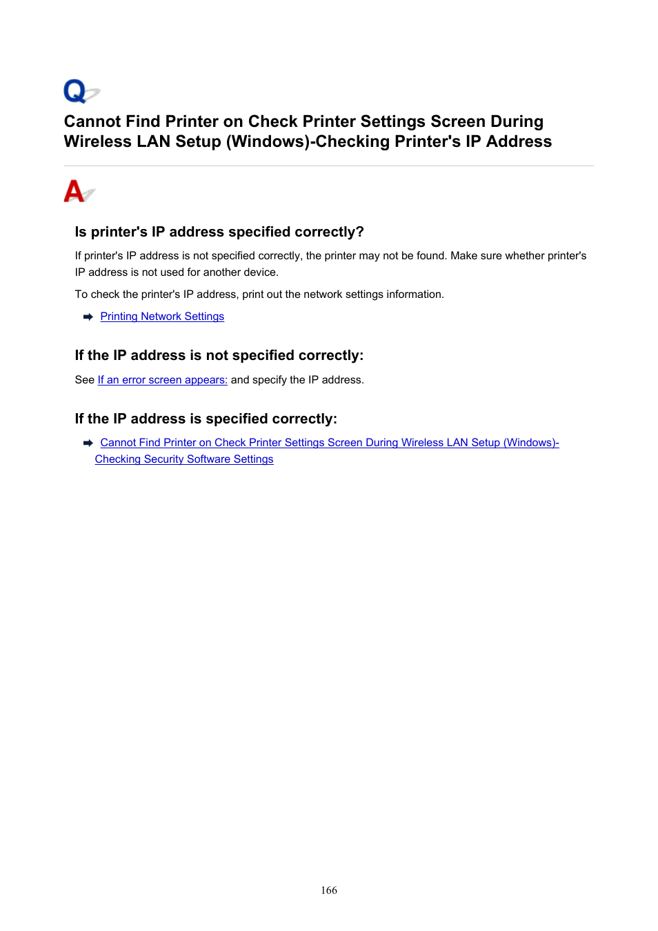 Checking printer's ip address | Canon PIXMA TS302 Wireless Inkjet Printer User Manual | Page 166 / 286