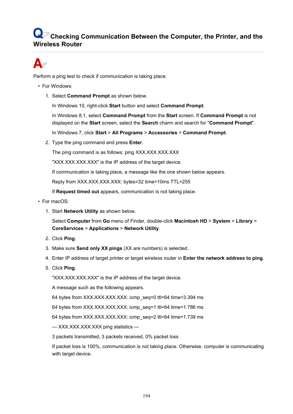 Canon PIXMA TS302 Wireless Inkjet Printer User Manual | Page 194 / 286