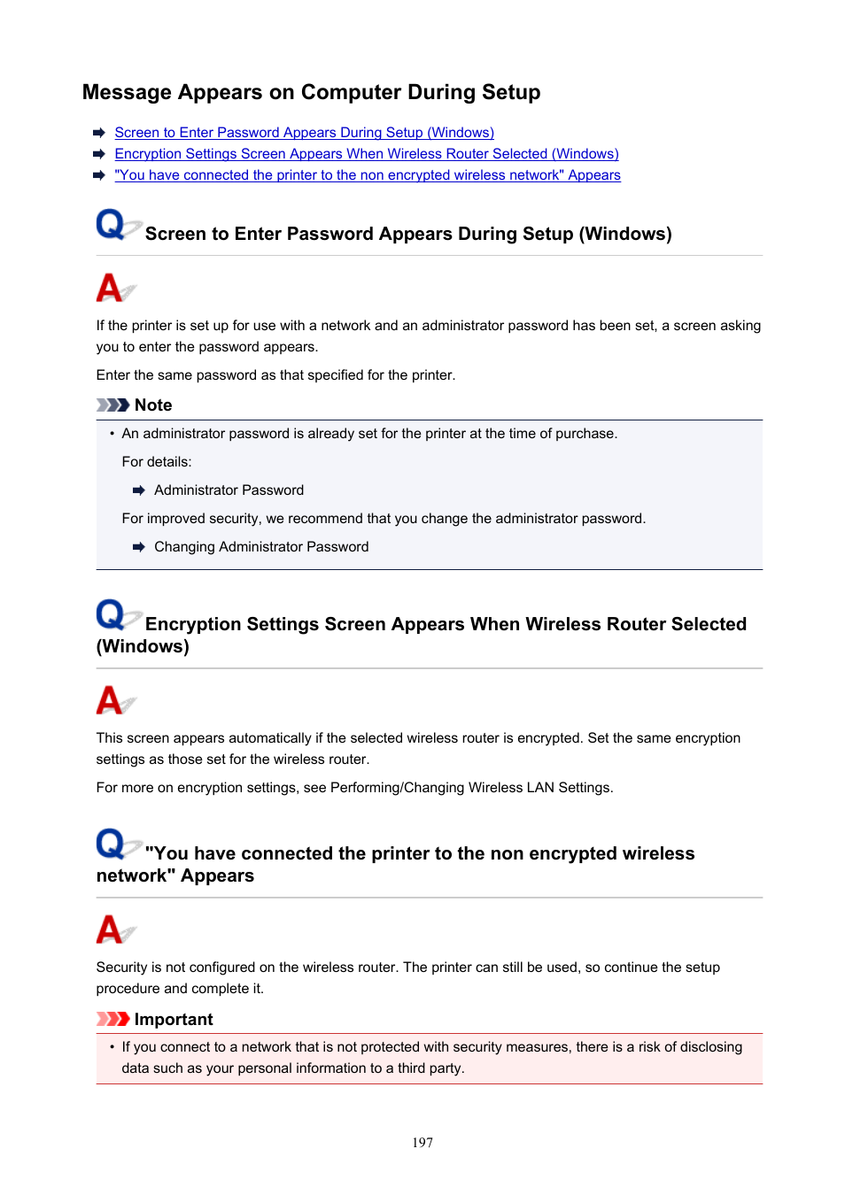 Message appears on computer during setup | Canon PIXMA TS302 Wireless Inkjet Printer User Manual | Page 197 / 286