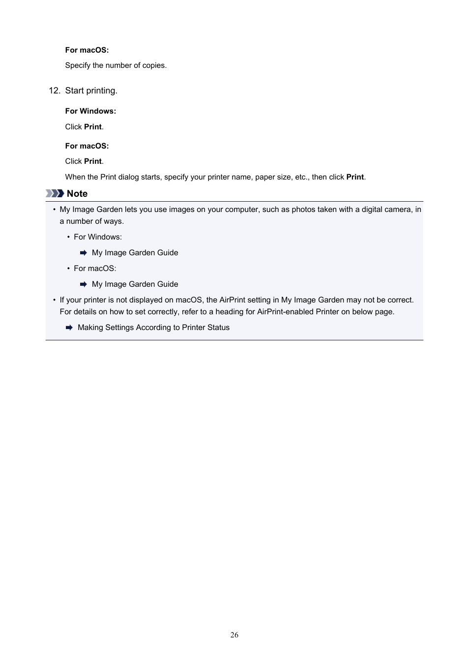 Canon PIXMA TS302 Wireless Inkjet Printer User Manual | Page 26 / 286
