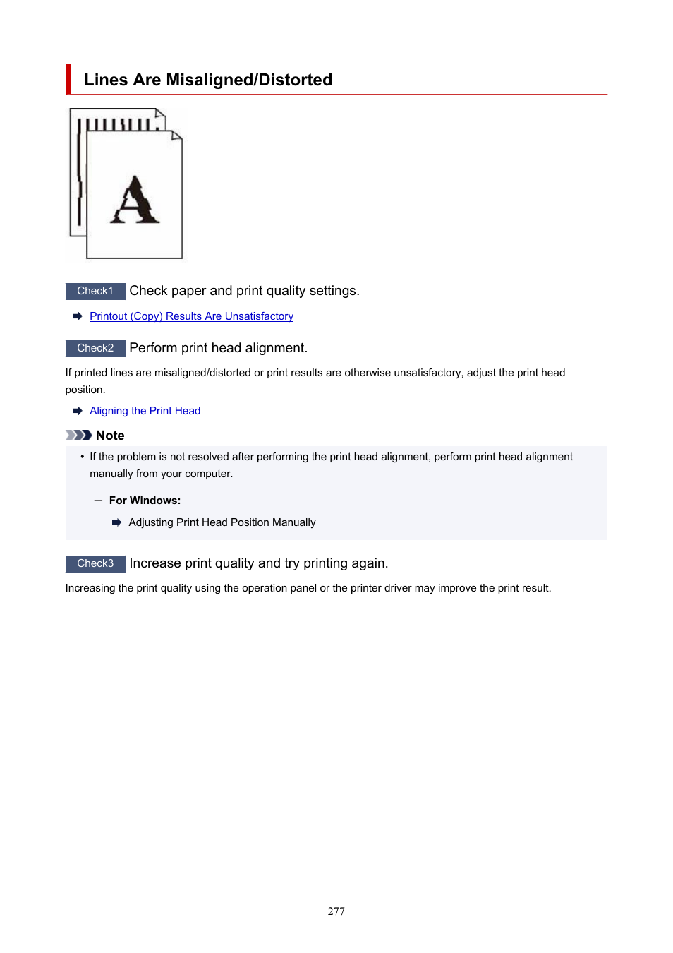 Lines are misaligned/distorted | Canon PIXMA G620 Printer User Manual | Page 277 / 337