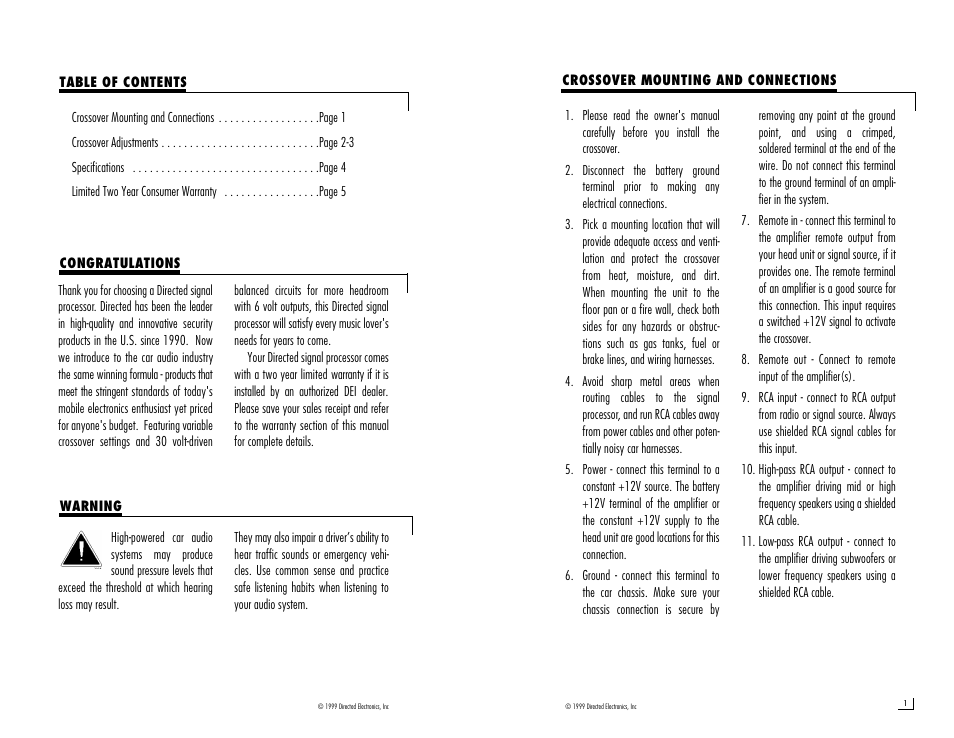 Directed Electronics 202 User Manual | Page 2 / 5