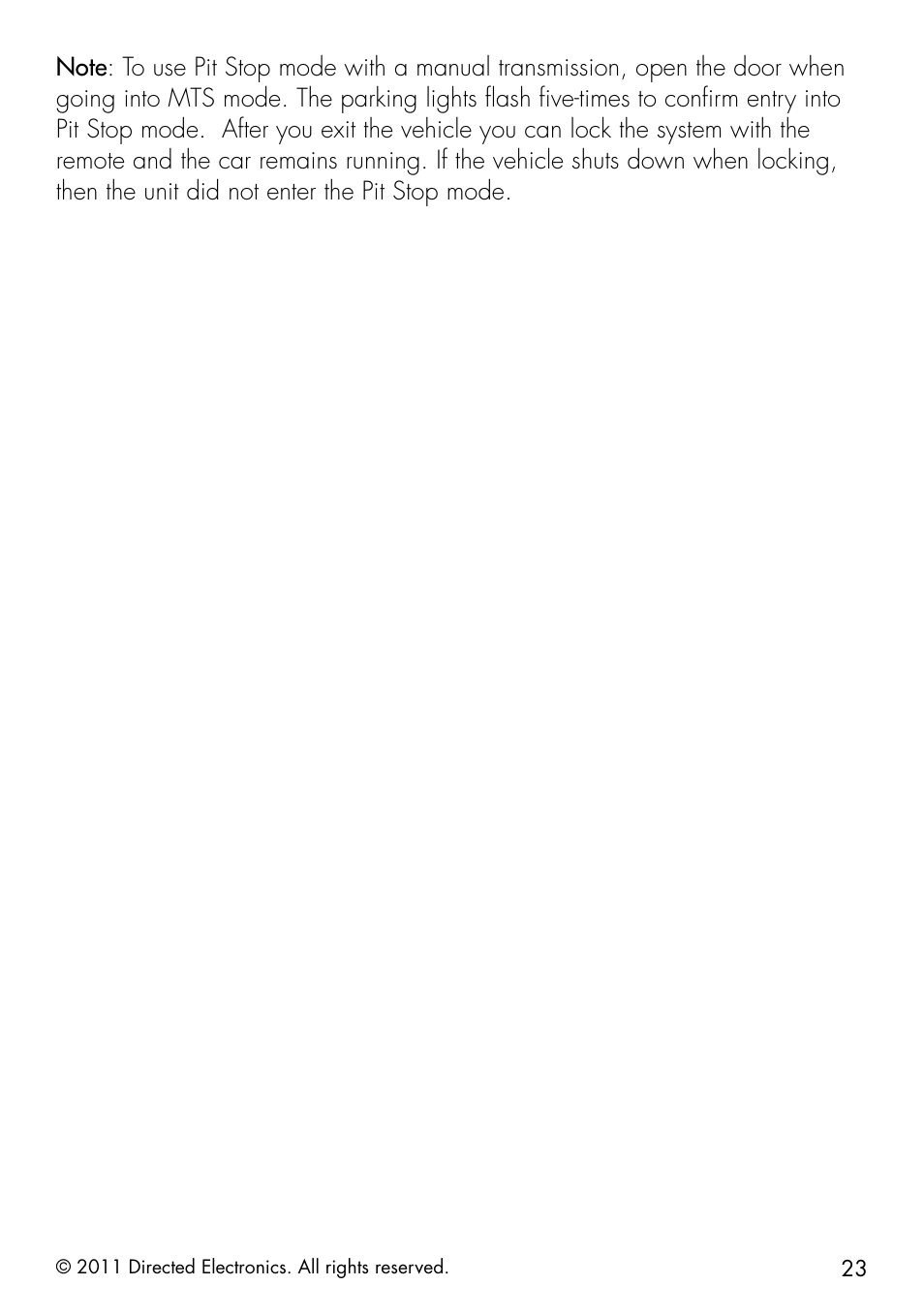 Directed Electronics 1401 User Manual | Page 31 / 44