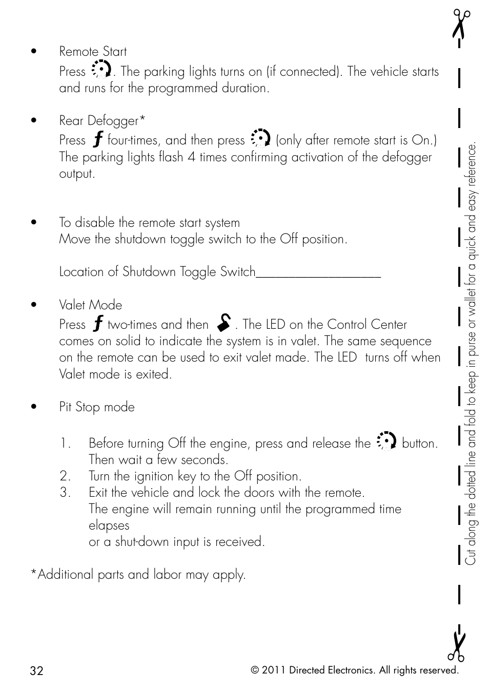 Directed Electronics 1401 User Manual | Page 40 / 44