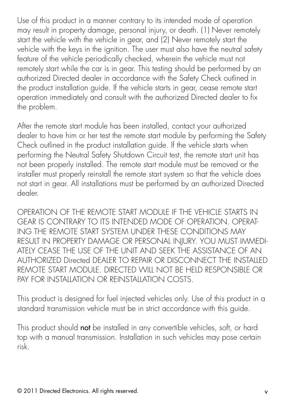 Directed Electronics 1401 User Manual | Page 7 / 44