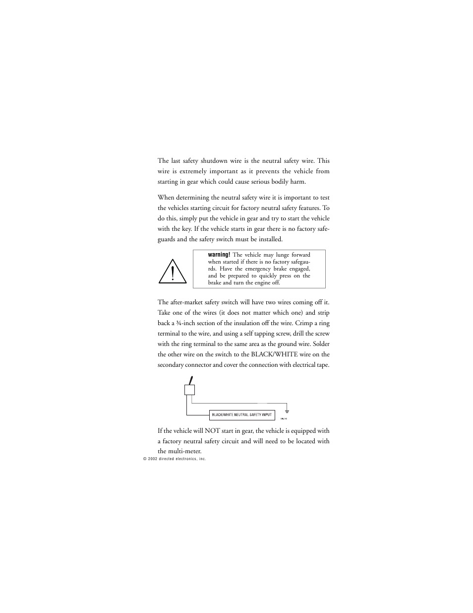 Directed Electronics 259D User Manual | Page 20 / 49