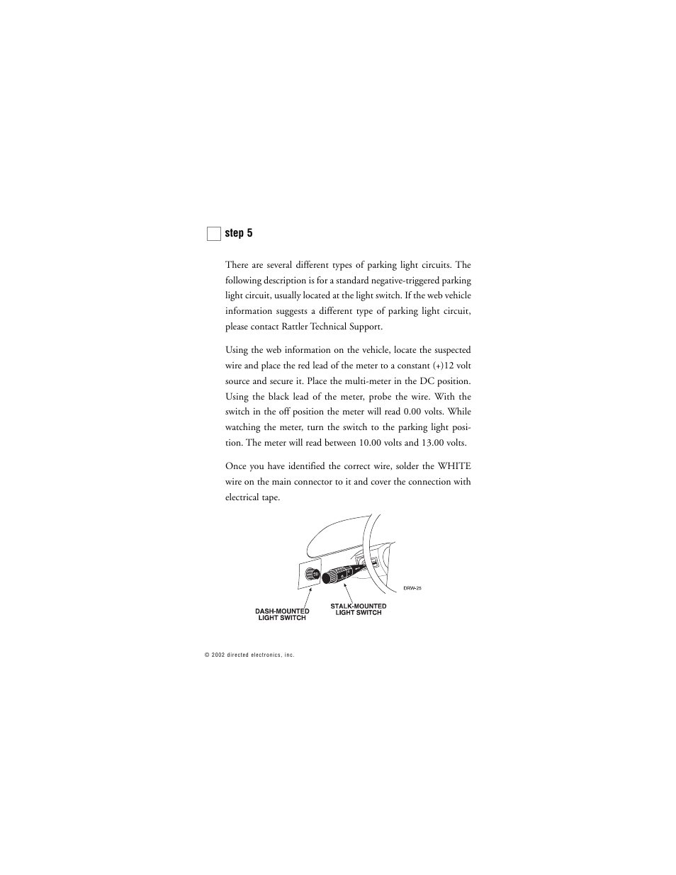 Directed Electronics 259D User Manual | Page 22 / 49