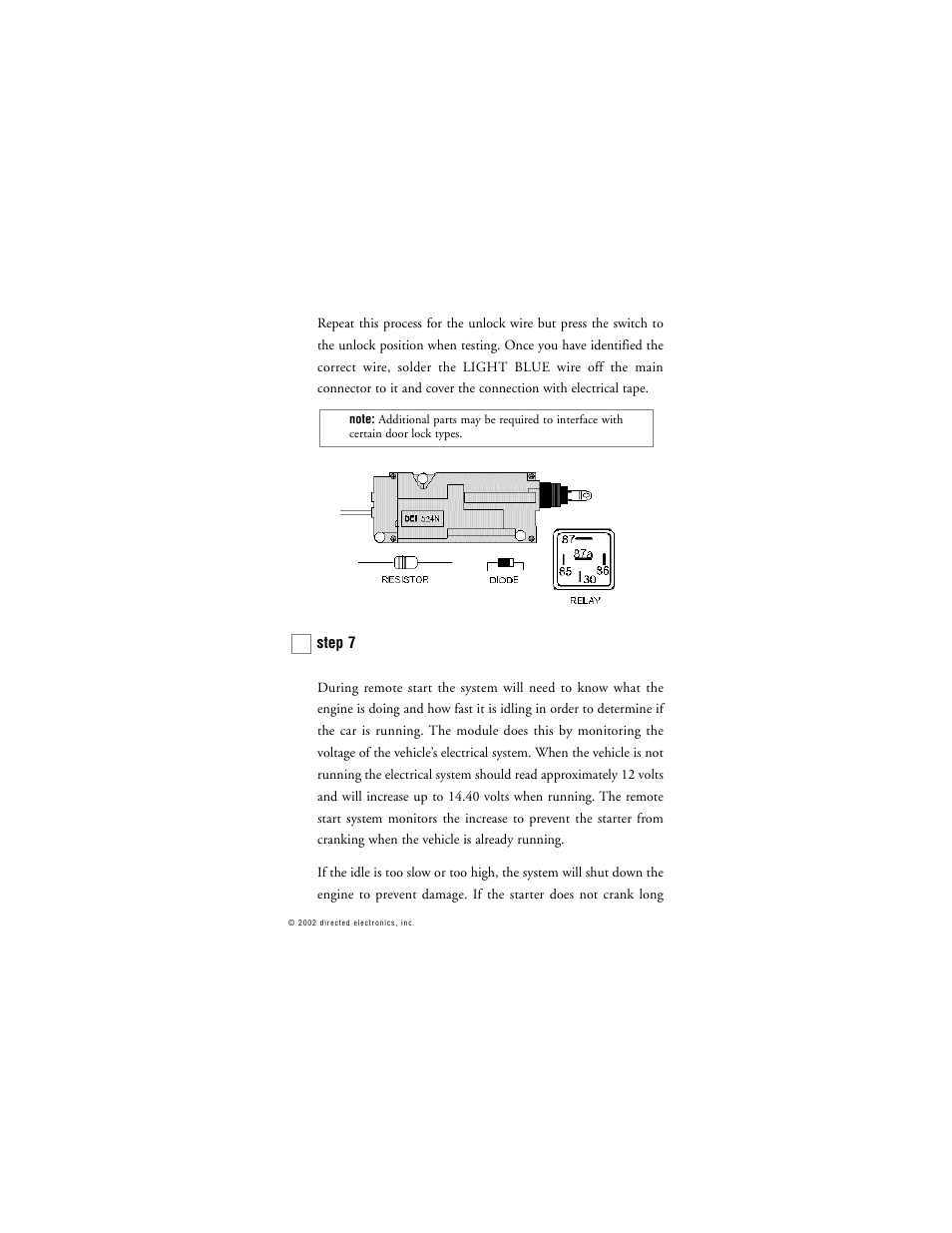 Directed Electronics 259D User Manual | Page 24 / 49