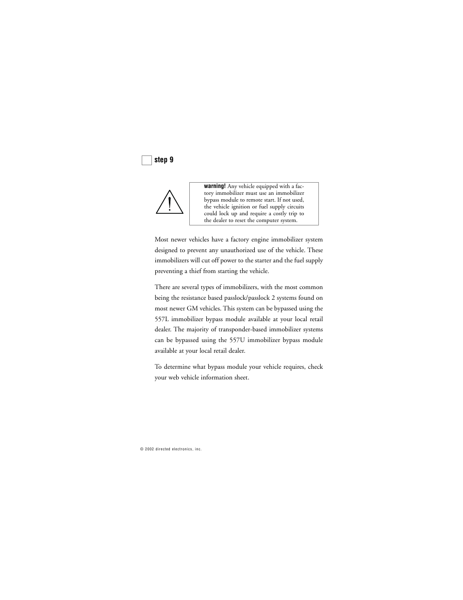 Directed Electronics 259D User Manual | Page 28 / 49