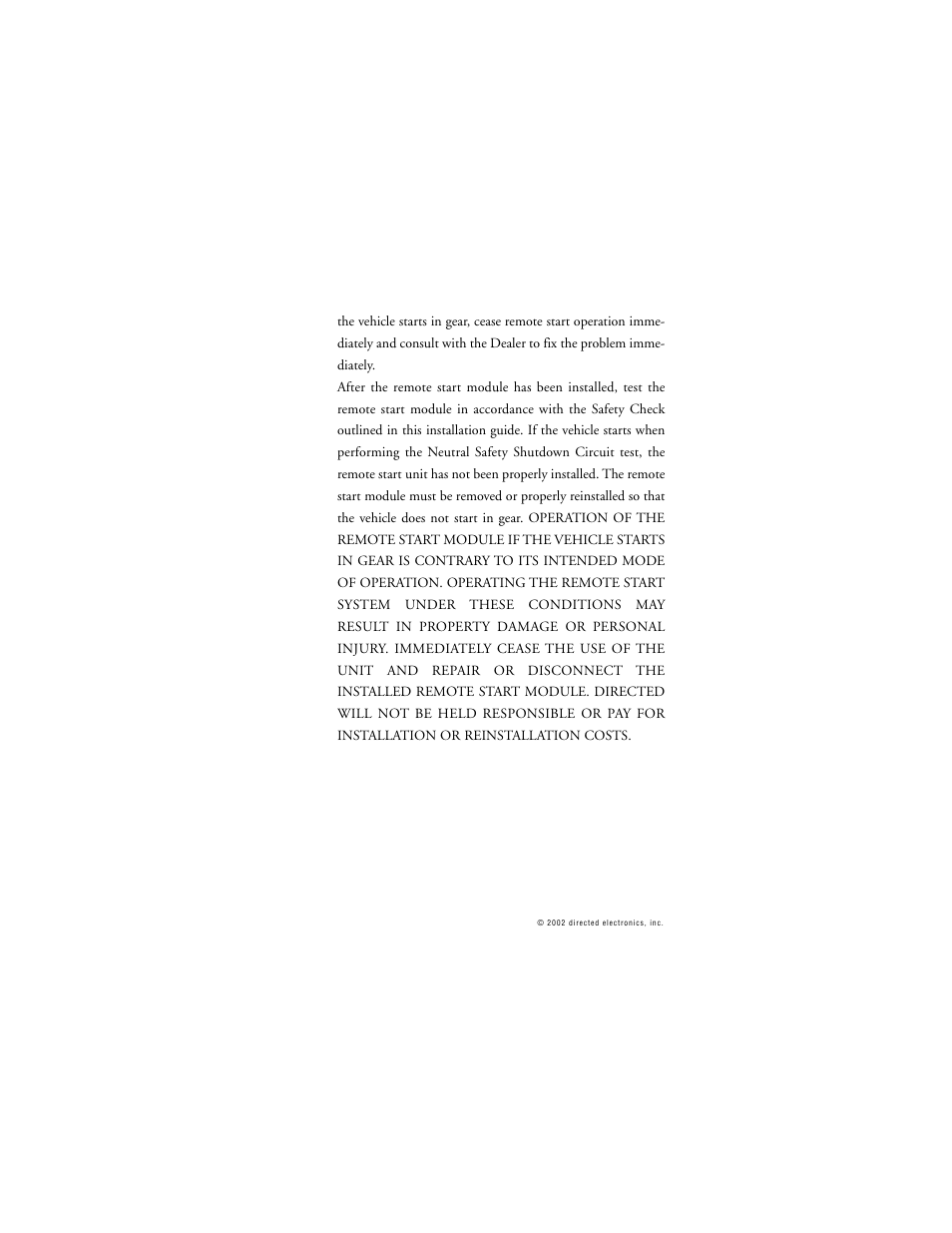 Directed Electronics 259D User Manual | Page 9 / 49
