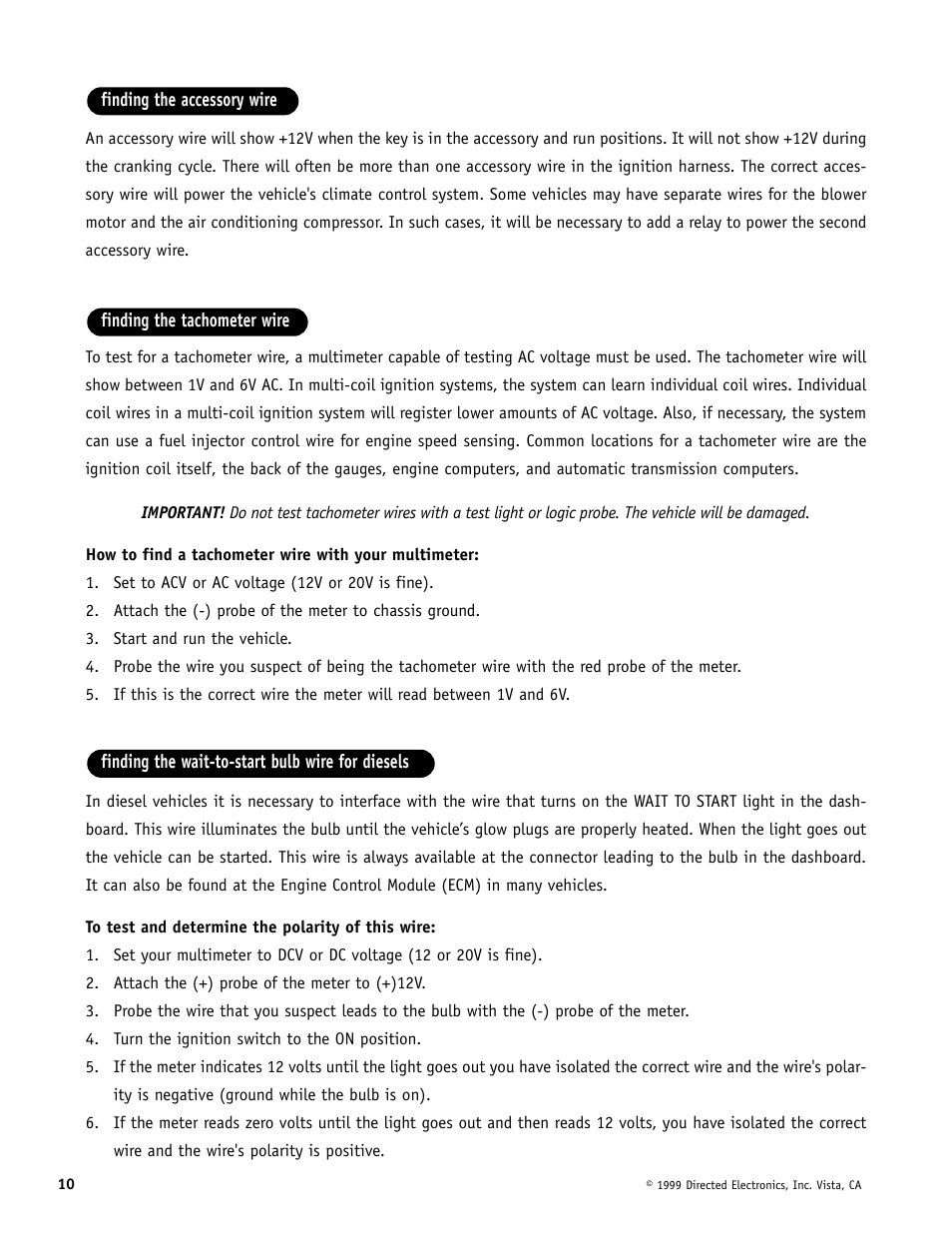 Directed Electronics Automate 552 User Manual | Page 10 / 42