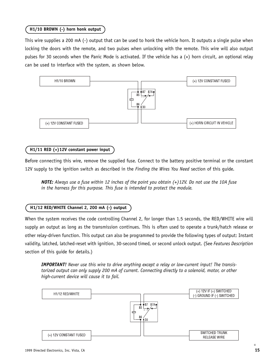 Directed Electronics Automate 552 User Manual | Page 15 / 42