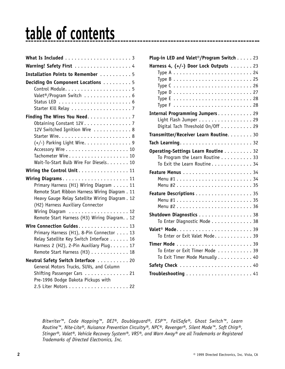 Directed Electronics Automate 552 User Manual | Page 2 / 42